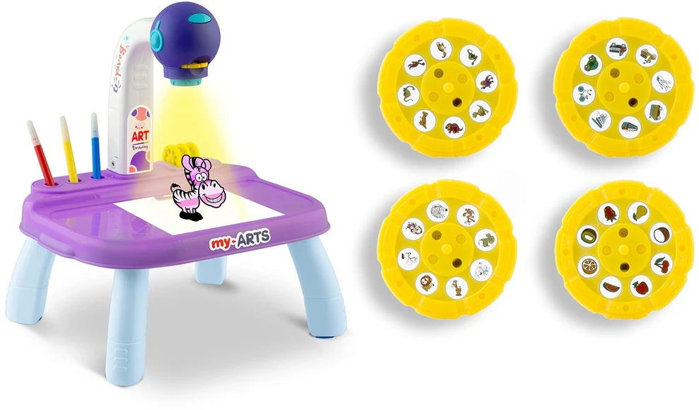 Ricokids 773700 violetinis piešimo mokymosi projektorius