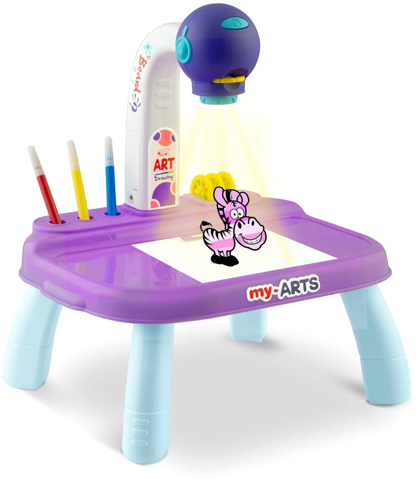 Ricokids 773700 violetinis piešimo mokymosi projektorius