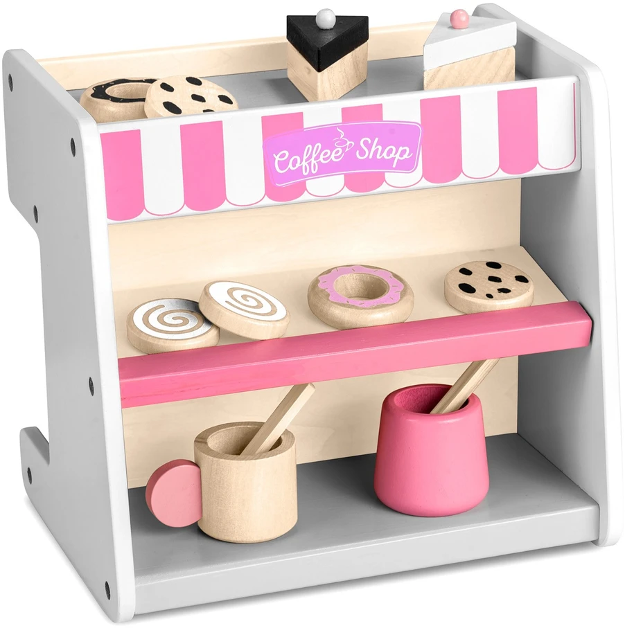 Ricokids Žaislinis medinė kavinė - konditerinė su konditerijos gaminiais