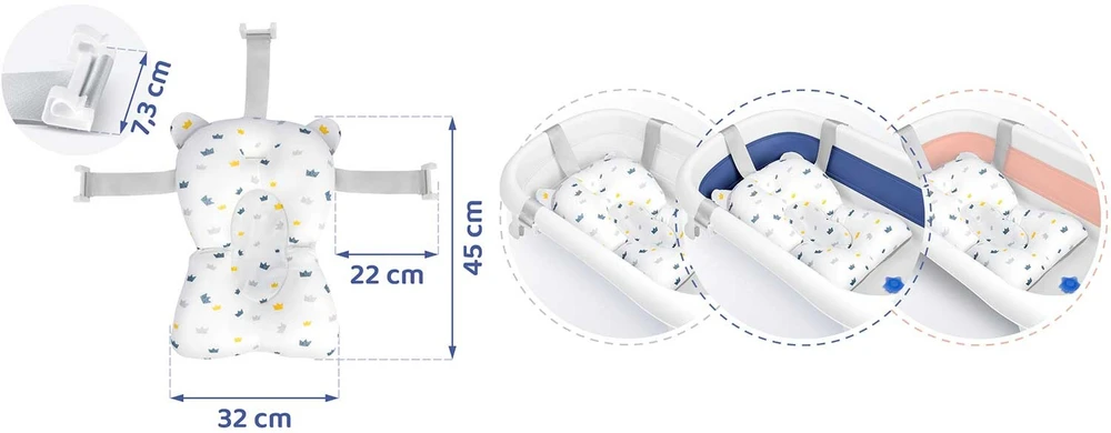 Kūdikio vonelės pagalvėlė, Ricokids