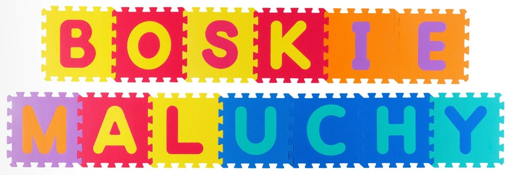 Ricokids Didelis putplasčio kilimėlis, dėlionė, spalvingos raidės 36 vnt.