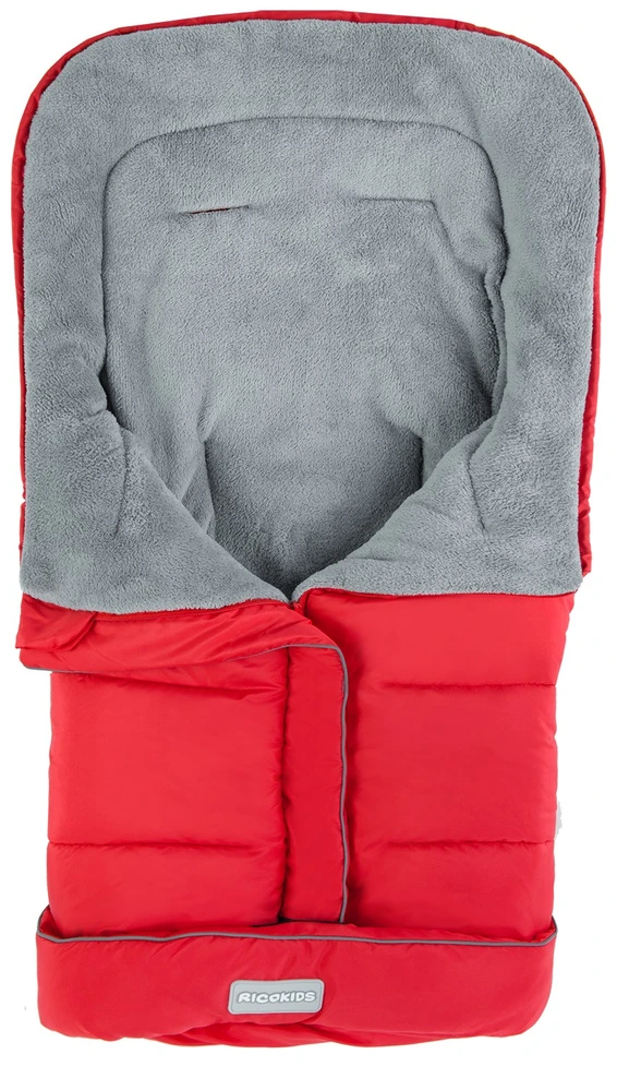 Miegmaišis vežimėliui, rogutėms 96 x 45 cm Ricokids Drimi raudonas