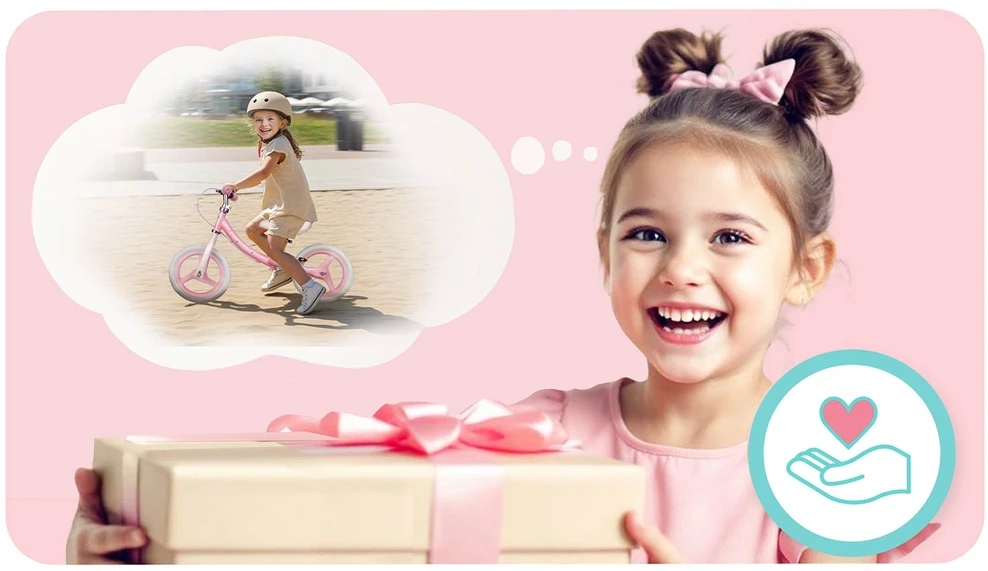 Ricokids „Fun Adventure“ vaikiškas balansinis dviratis