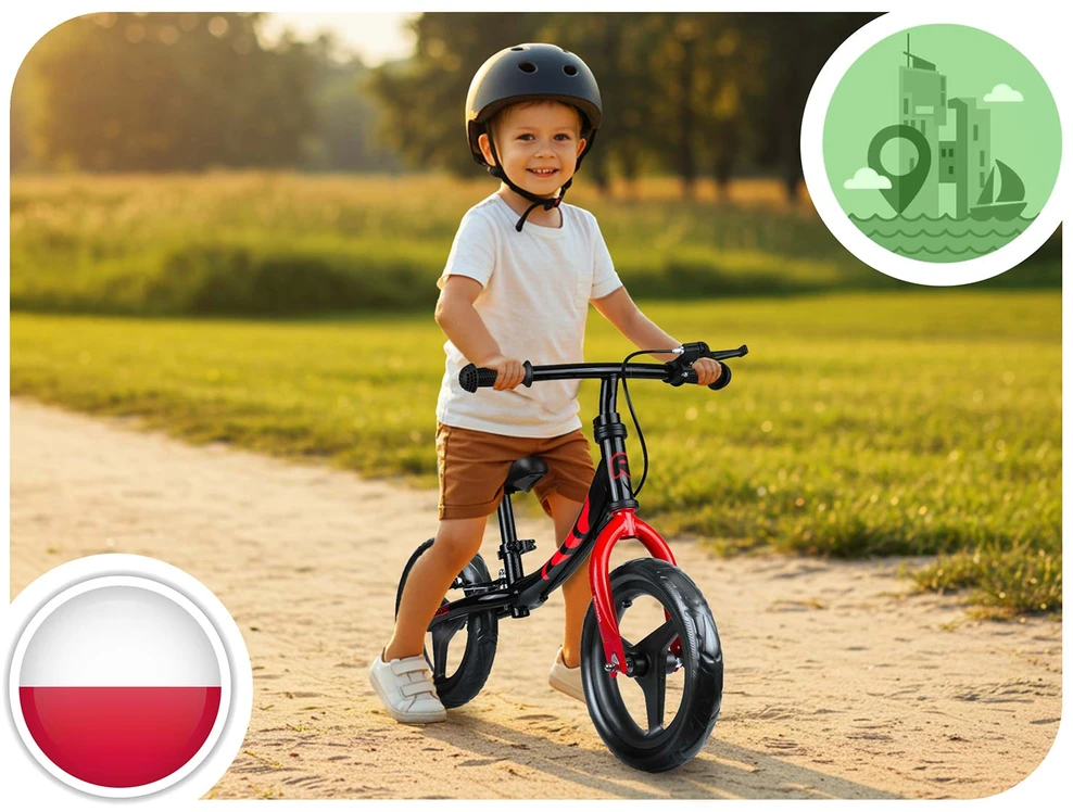 Ricokids Fun Adventure vaikiškas balansinis dviratukas
