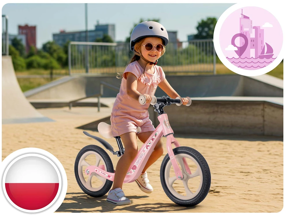 Ricokids FUNNU vaikiškas balansinis dviratukas