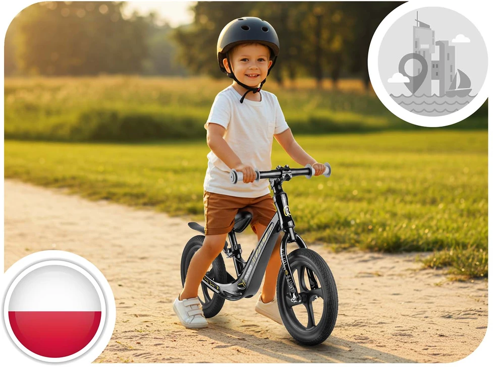 Ricokids FUNNU vaikiškas balansinis dviratukas