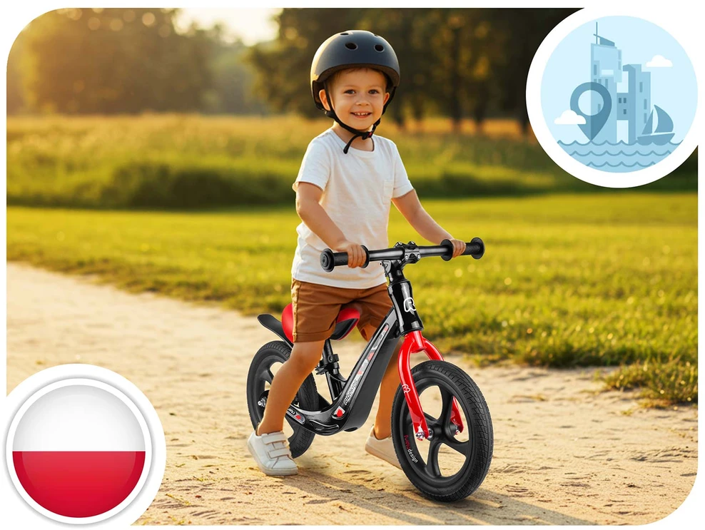 Ricokids FUNNU vaikiškas balansinis dviratukas