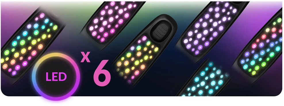Ricokids Glowi juodas vaikiškas triračio balansinis paspirtukas su LED