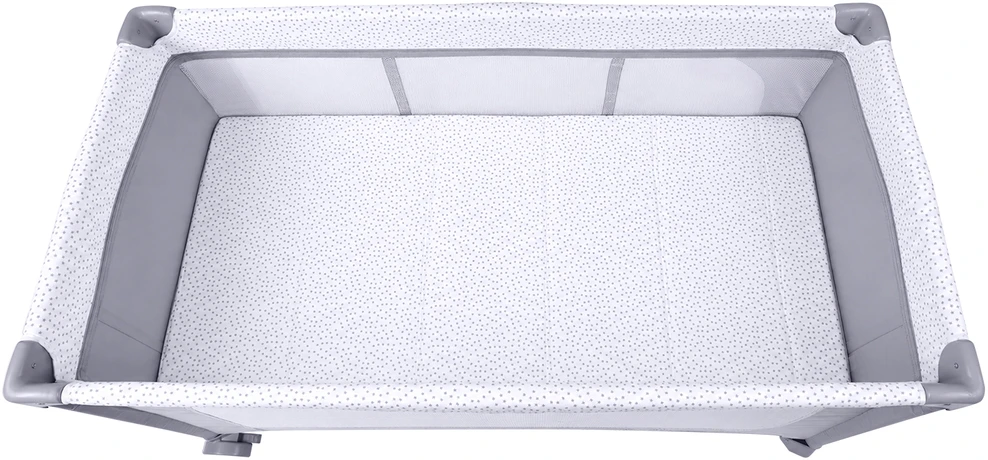 Ricokids Kelioninė lovelė su čiužiniu ir krepšiu 123,5 x 65 x 76 cm RK-241 pilkos spalvos