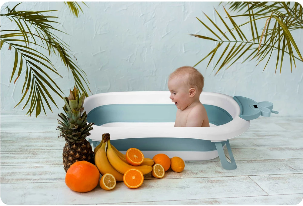 Sulankstoma kūdikio vonelė su termometru, Ricokids