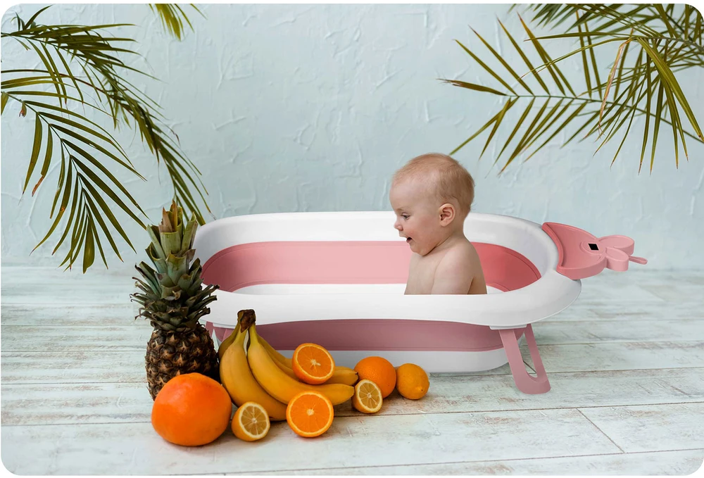Sulankstoma kūdikio vonelė su termometru, Ricokids