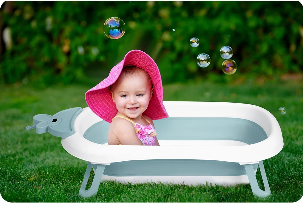 Sulankstoma kūdikio vonelė su termometru, Ricokids