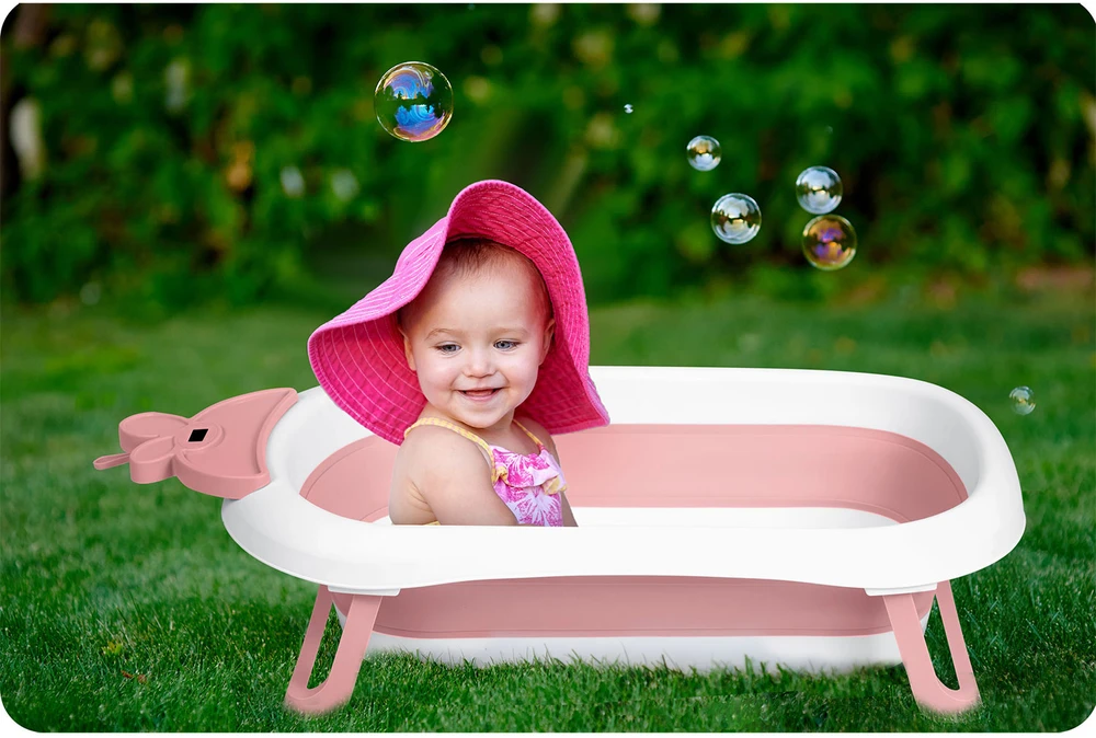 Sulankstoma kūdikio vonelė su termometru, Ricokids