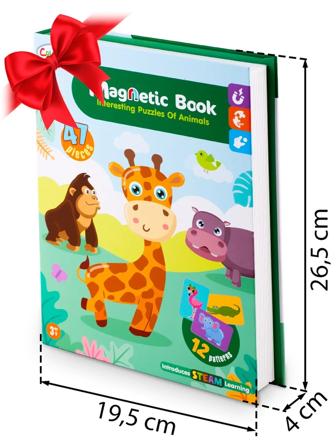 Ricokids Magnetinė dėlionė „Gyvūnai“ RK-770