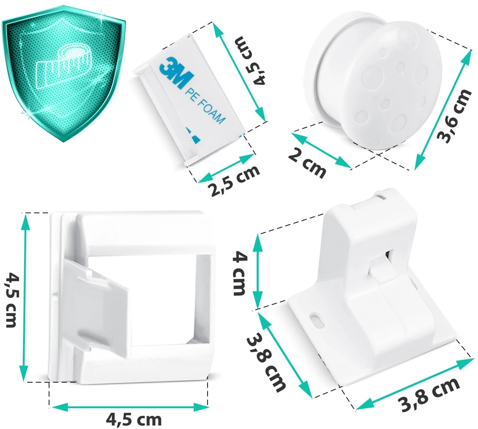 Ricokids magnetinė spintelių apsauga, 8 vnt., 798010