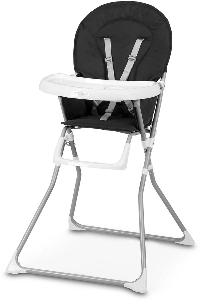 R Kids Vaikiška valgomojo kėdutė Ricokids, juoda/balta
