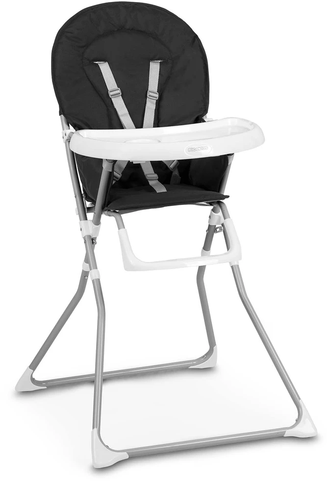 R Kids Vaikiška valgomojo kėdutė Ricokids, juoda/balta