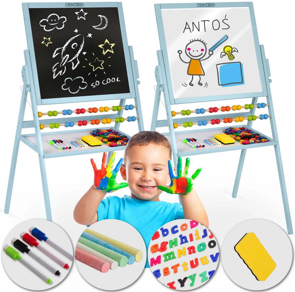 Ricokids magnetinė lenta Rotary – mėlyna