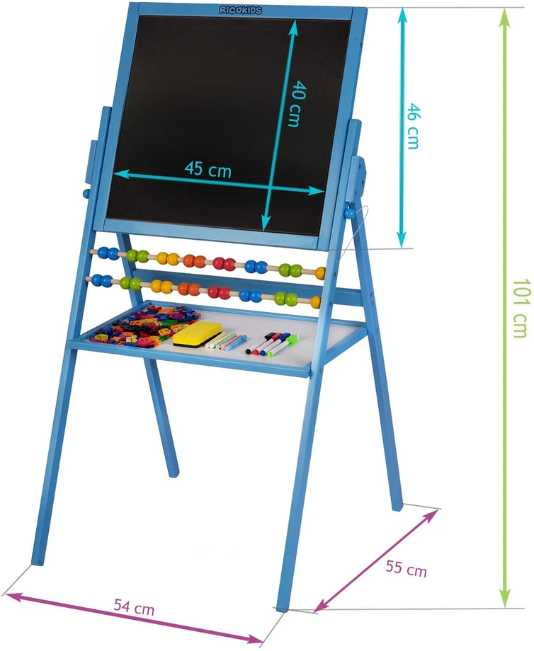 Ricokids magnetinė lenta Rotary – mėlyna