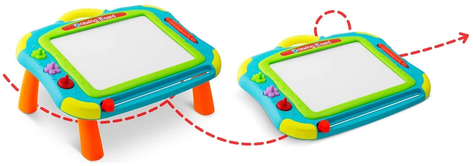 Ricokids piešimo lenta + stalas - mėlyna