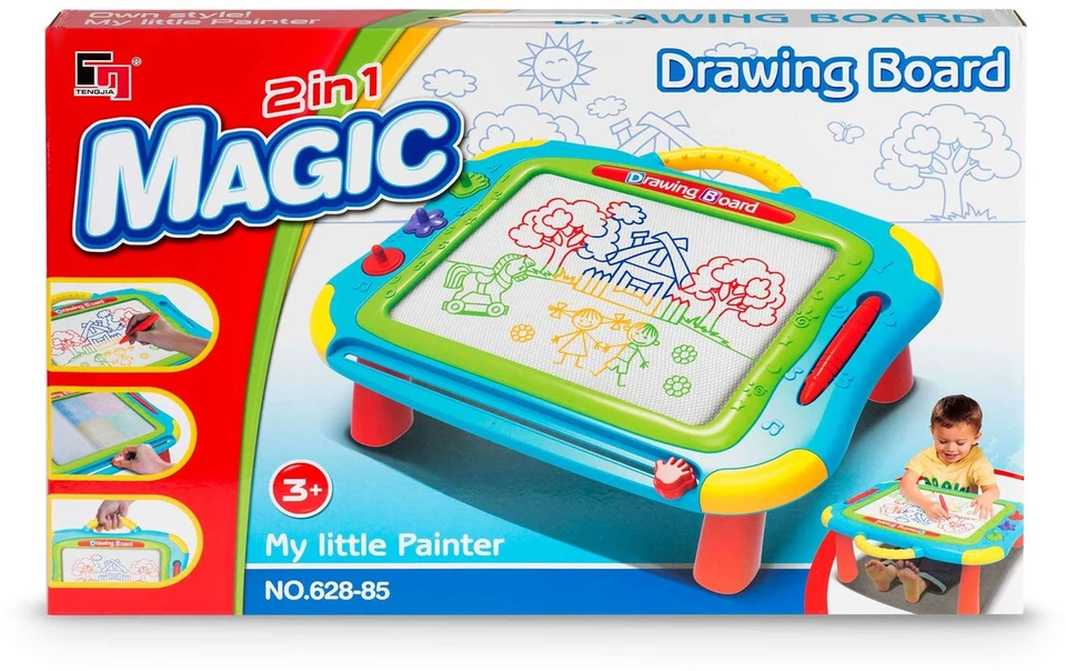 Ricokids piešimo lenta + stalas - mėlyna