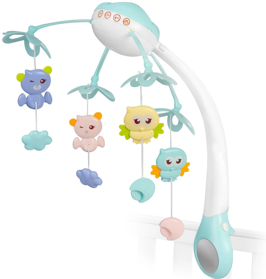 Ricokids Mėlyna RK-813 lovelės karuselė su projektuokliu