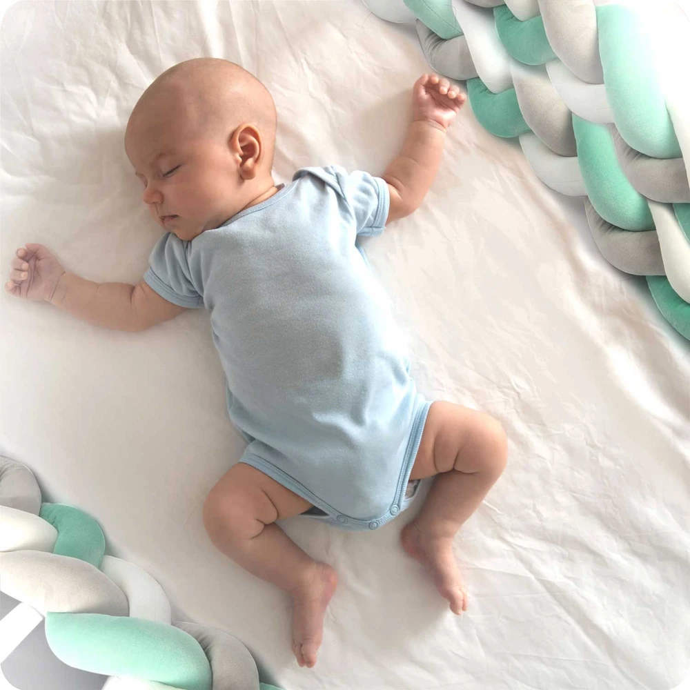 Ricokids mėtų pilko lovelės užvalkalas 2 mėn.