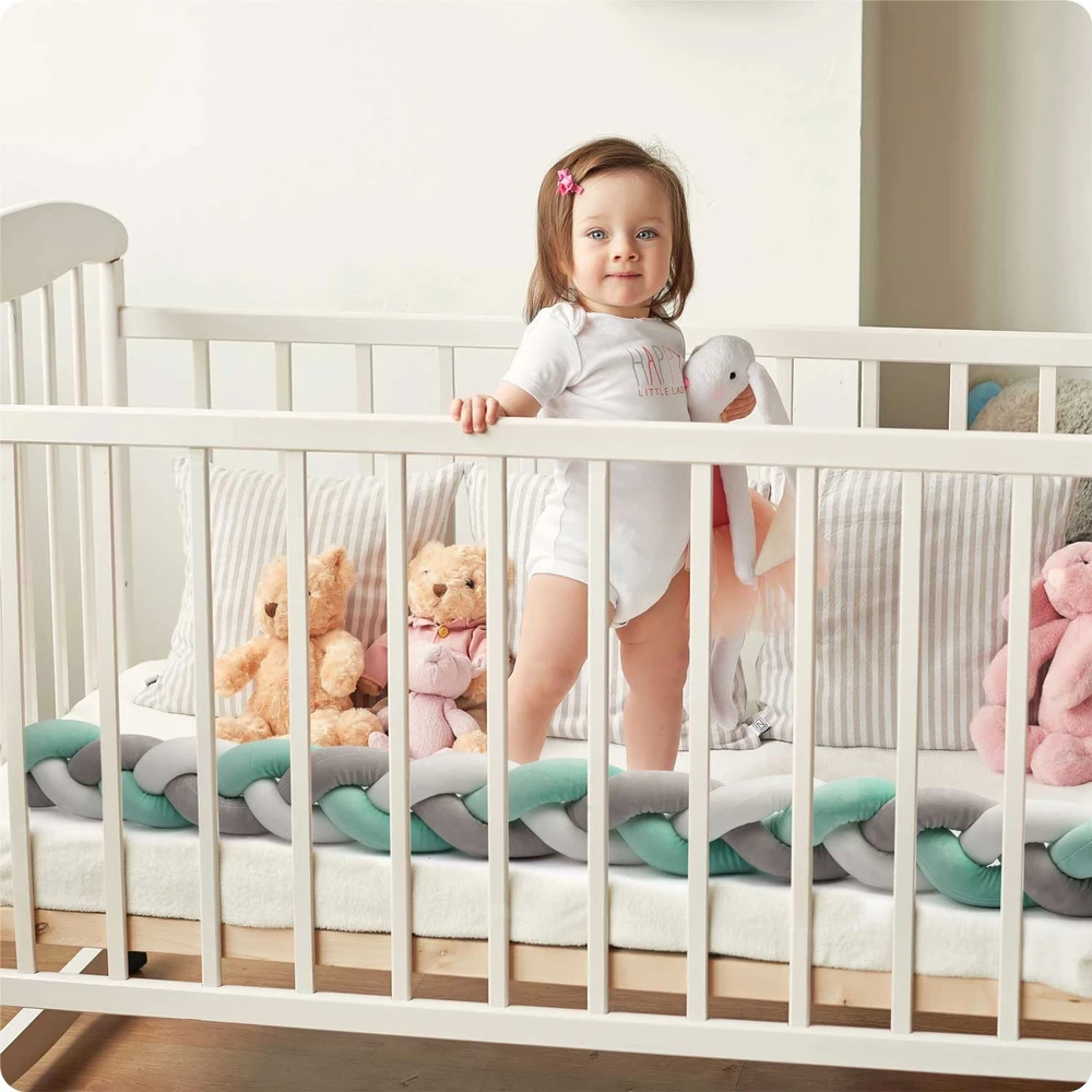 Ricokids mėtų pilko lovelės užvalkalas 2 mėn.