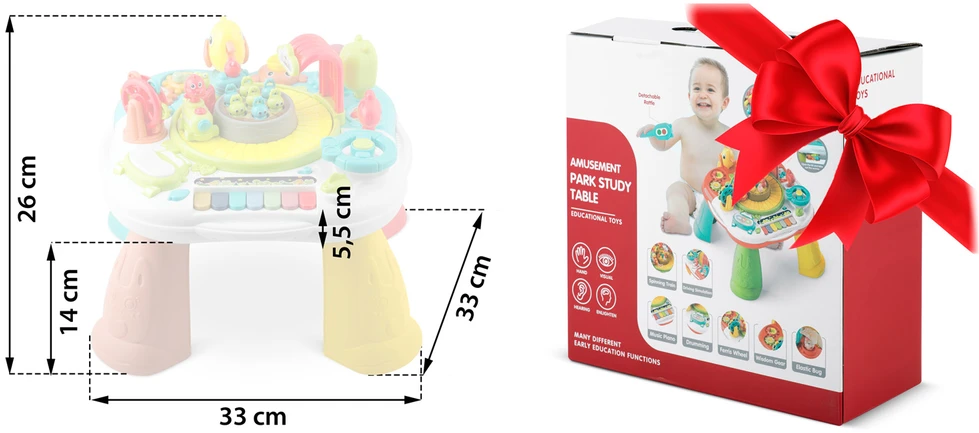 Ricokids RK-821 edukacinis stalas ir lenta