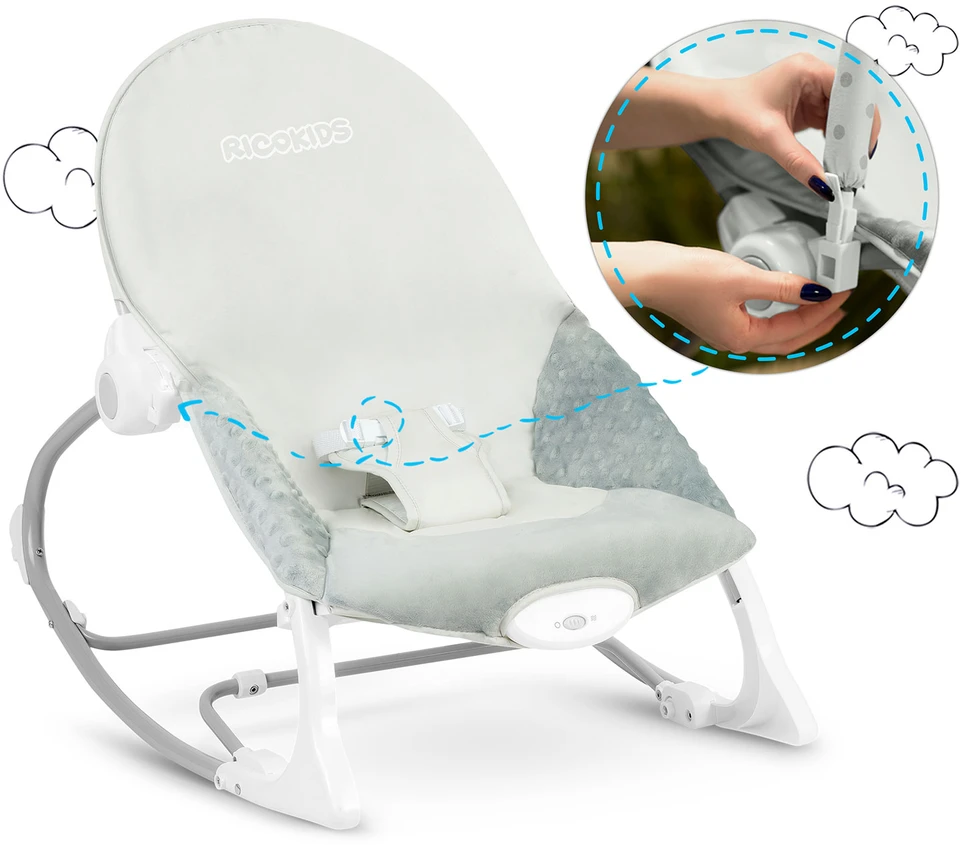 Ricokids Nukido gultukas, kėdutė, supuoklė kūdikiams