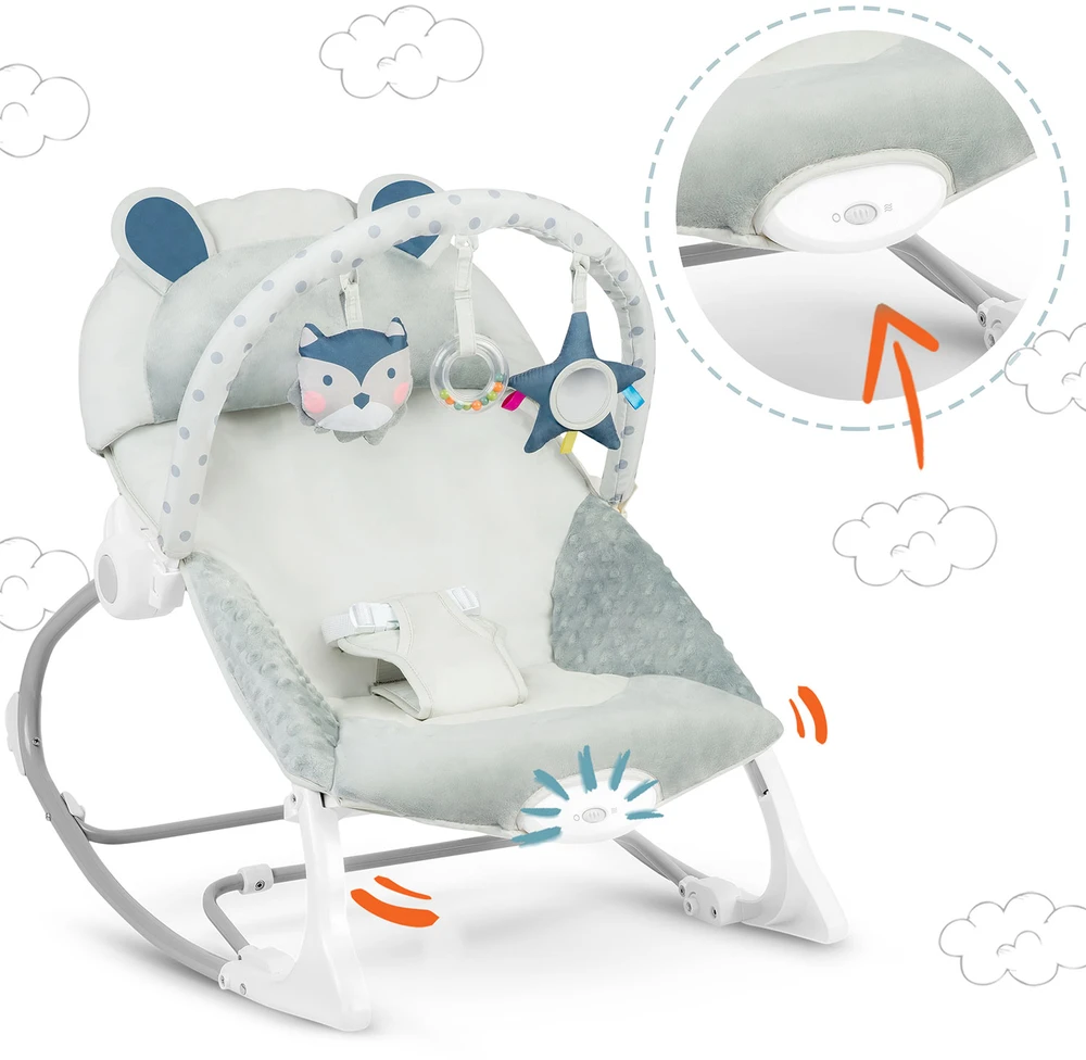 Ricokids Nukido gultukas, kėdutė, supuoklė kūdikiams