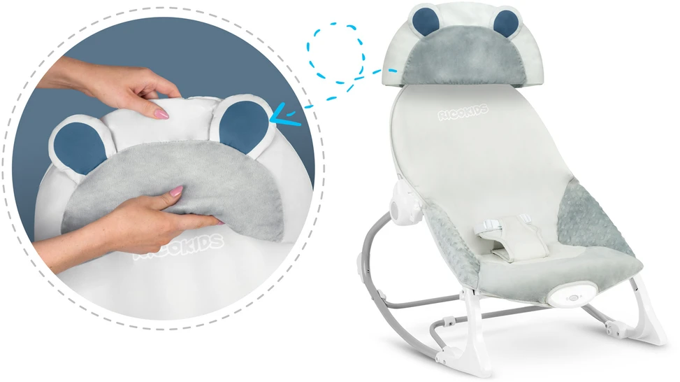 Ricokids Nukido gultukas, kėdutė, supuoklė kūdikiams