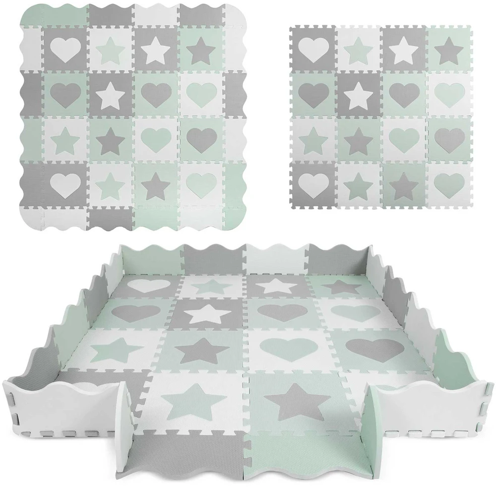 Ricokids Nukido Putplasčio dėlionės kilimėlis 150x150cm 16 vnt.