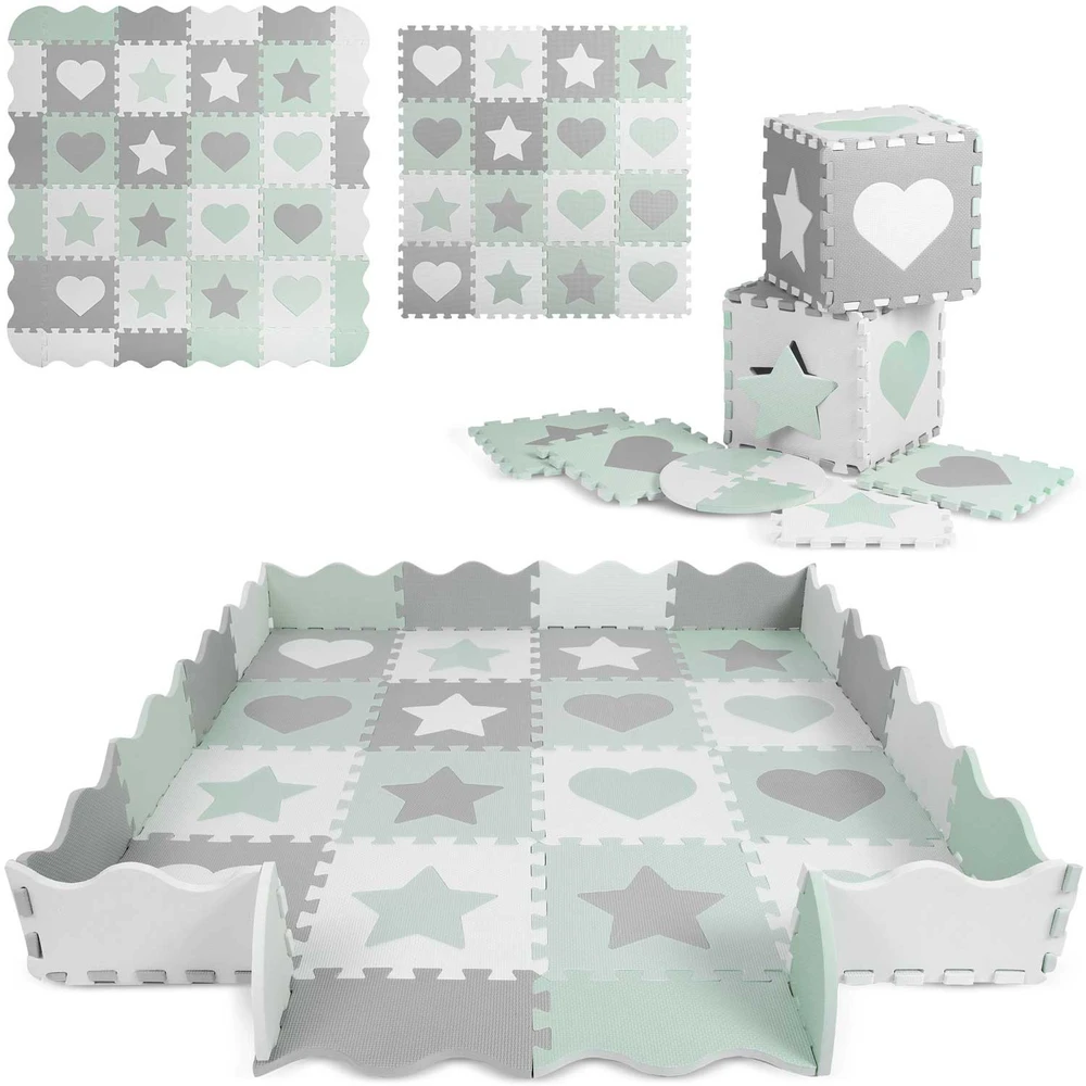Ricokids Nukido Putplasčio dėlionės kilimėlis 150x150cm 16 vnt.