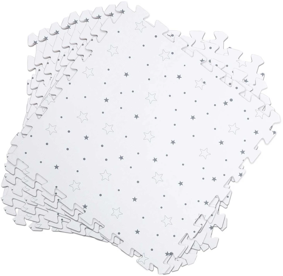 Ricokids Nukido Putplasčio dėlionės kilimėlis žvaigždės 50 x 50 cm 9 vnt.