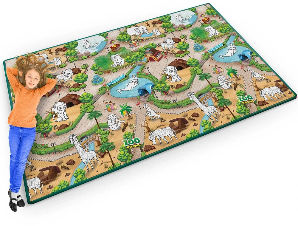 Ricokids RK-343 sulankstoma putų piešimo lenta 200 x 120 x 0,3 cm