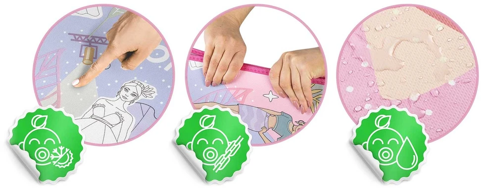 Ricokids RK-343 sulankstoma putų piešimo lenta 200 x 120 x 0,3 cm