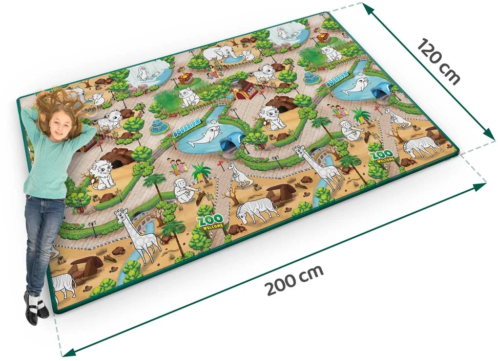 Ricokids RK-343 sulankstoma putų piešimo lenta 200 x 120 x 0,3 cm
