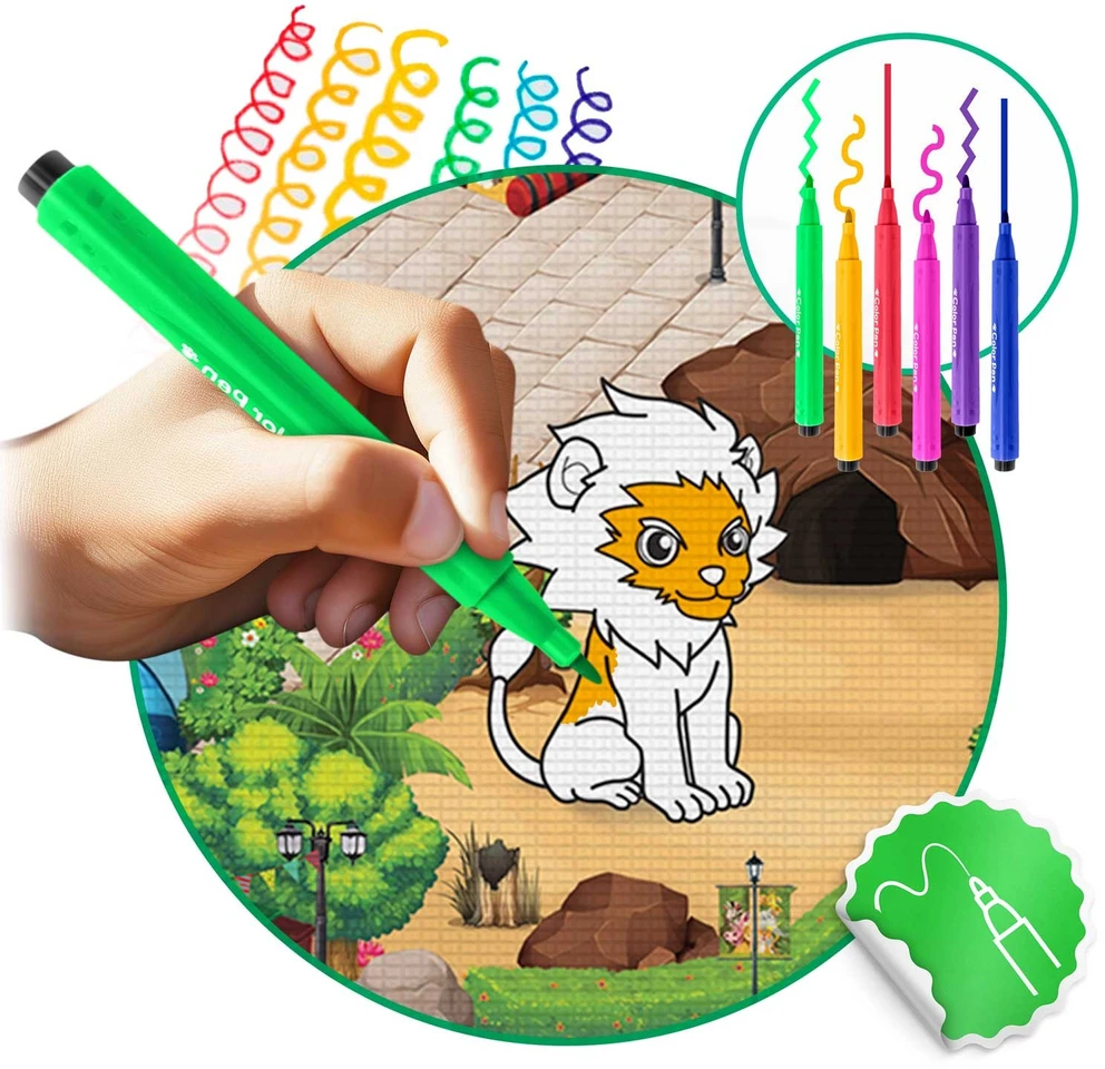 Ricokids RK-344 sulankstomas putplasčio piešimo kilimėlis 120 x 90 x 0,3 cm