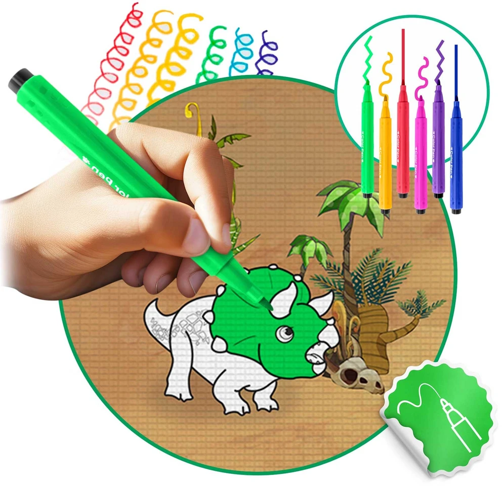 Ricokids RK-344 putplasčio kilimėlis spalvinimui, susuktas, 120 x 90 x 0,3 cm