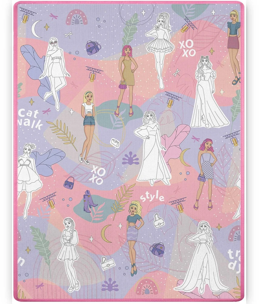 Ricokids RK-344 sulankstomas putplasčio piešimo kilimėlis 120 x 90 x 0,3 cm