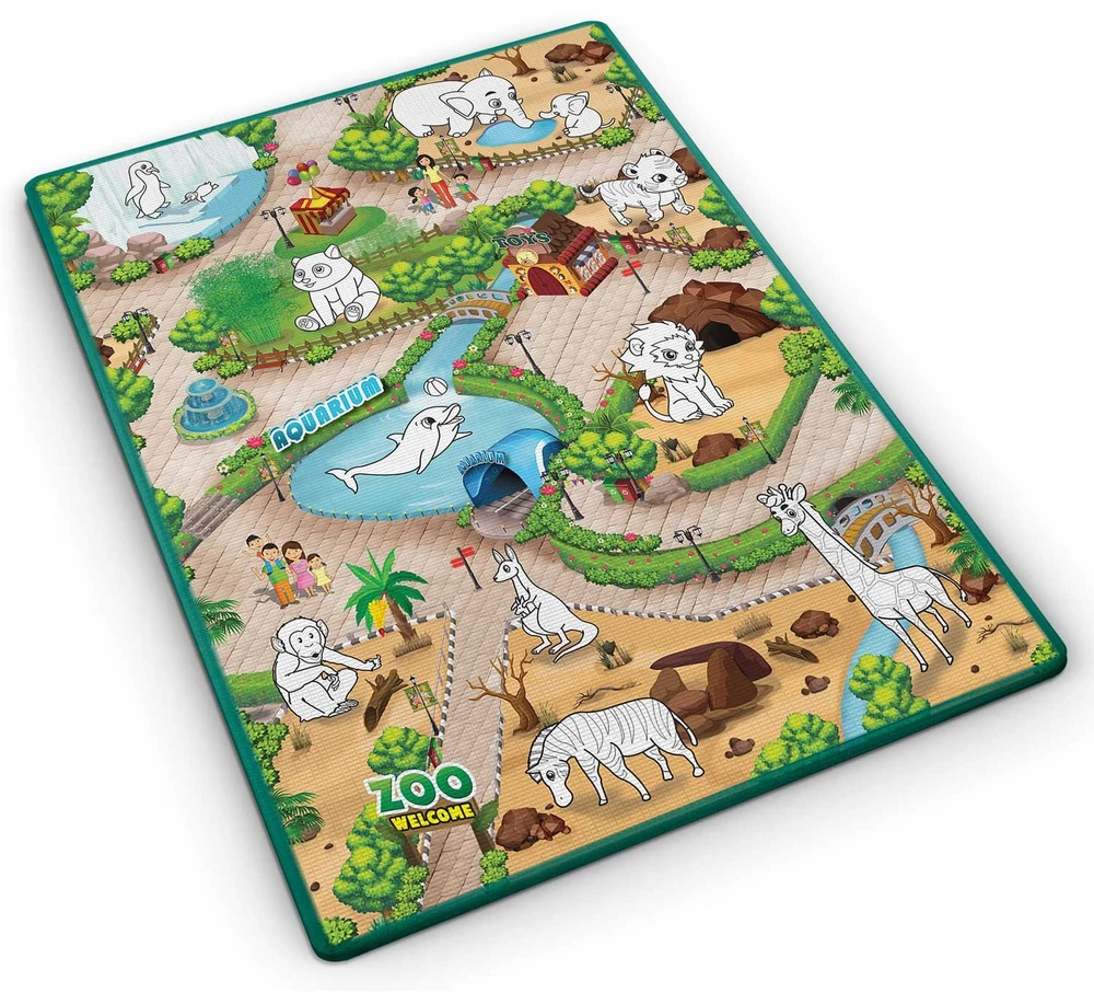 Ricokids RK-344 sulankstomas putplasčio piešimo kilimėlis 120 x 90 x 0,3 cm