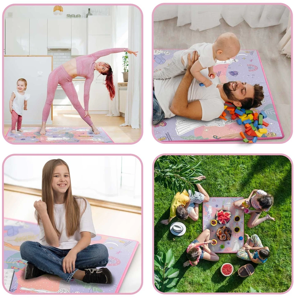 Ricokids RK-344 sulankstomas putplasčio piešimo kilimėlis 120 x 90 x 0,3 cm