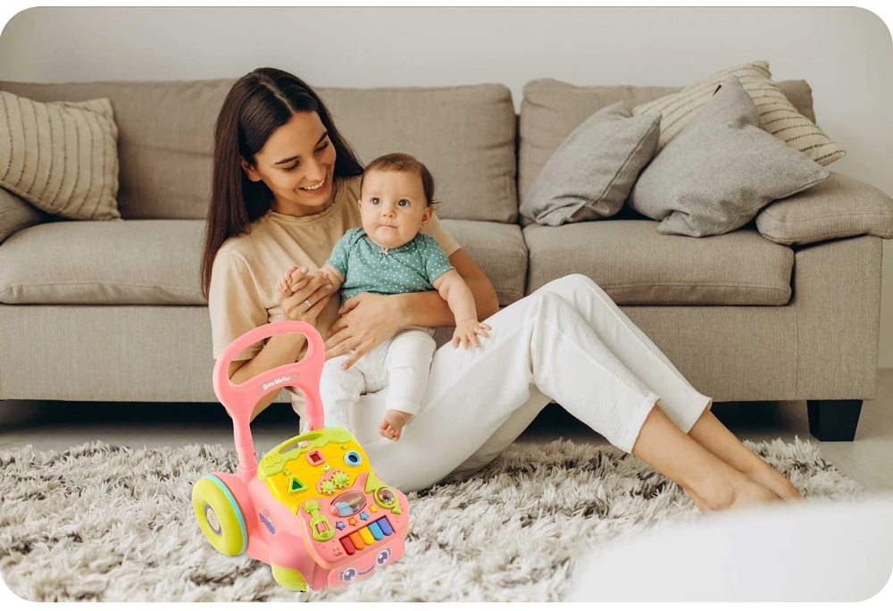 Lavinamasis stumdukas su pianinu 2in1 kūdikiams, Ricokids