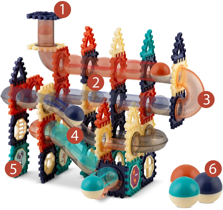 Ricokids RK-765 konstruktoriaus kaladėlės su čiuožykla