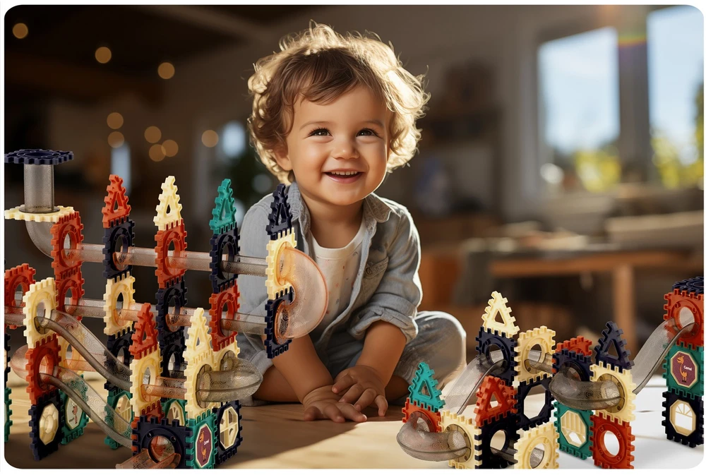 Ricokids RK-765 konstruktoriaus kaladėlės su čiuožykla