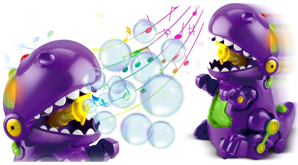Ricokids RK-909 dinozaurų burbulų aparatas su melodija
