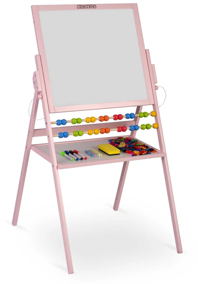 Ricokids magnetinė kreidinė lenta, besisukanti - rožinė