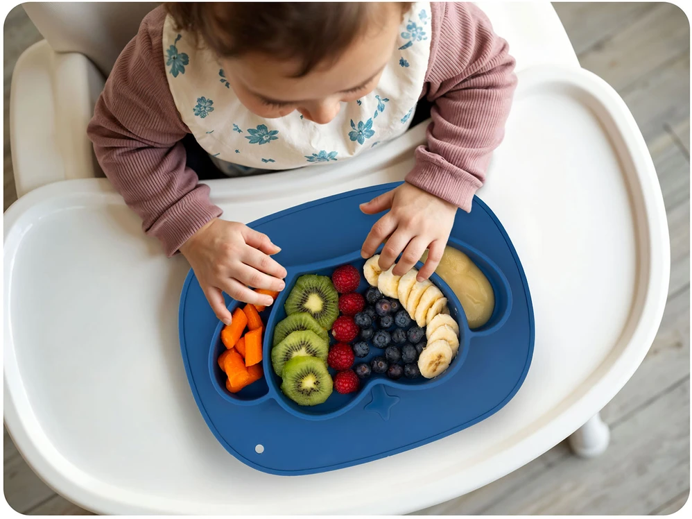 Ricokids silikoninė vaikų maitinimo lėkštė su karūna
