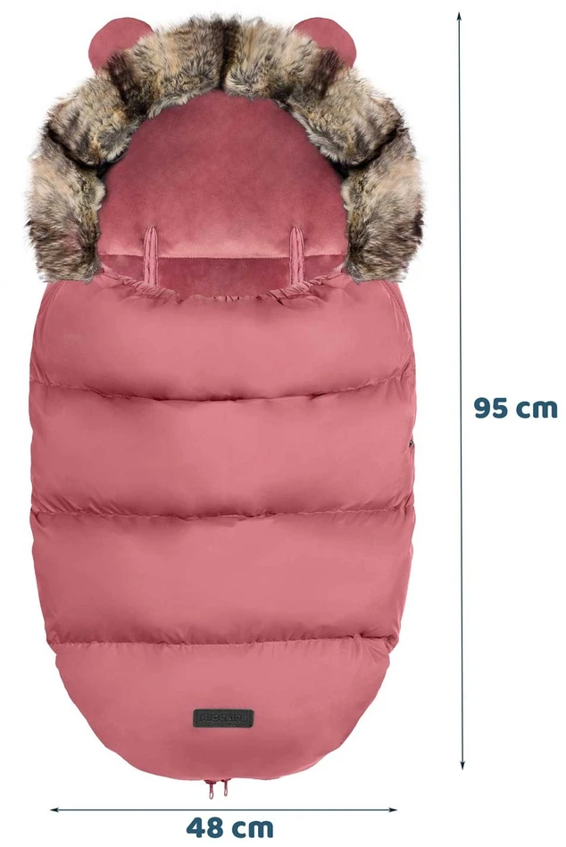 Elmi Ricokids miegmaišis vežimėliui ir rogutėms - rožinės spalvos